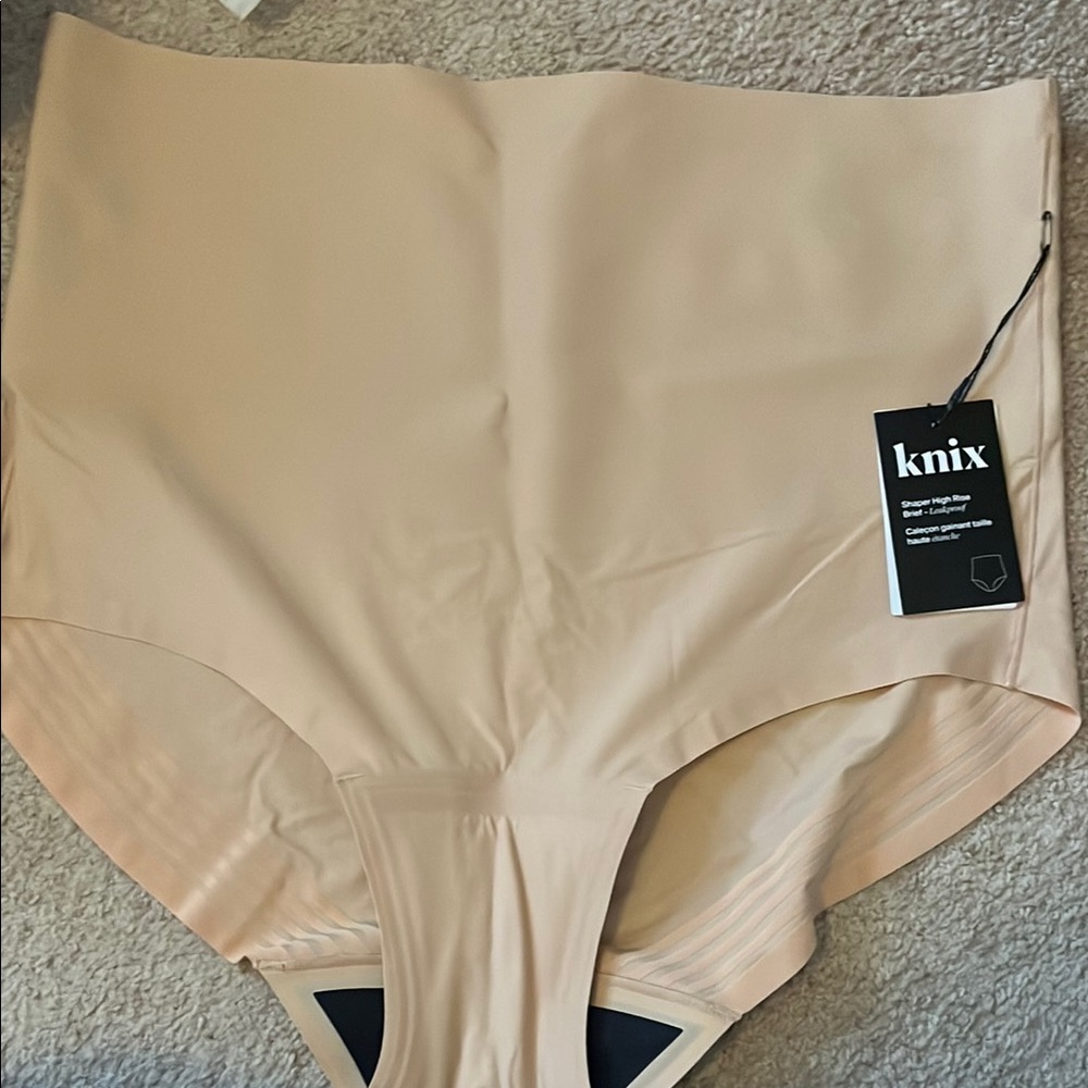 Knix High Rise Leakproof Brief in Nude
